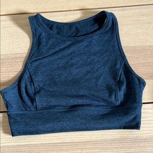Joy Lab Navy Sleeveless Crop Top bra